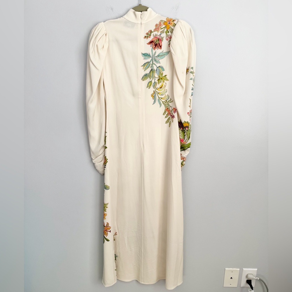 Alemais Size US 2 AU 6 • Ira Ivory Maxi Long Sleeve Floral Dress Gown. - Picture 5 of 8